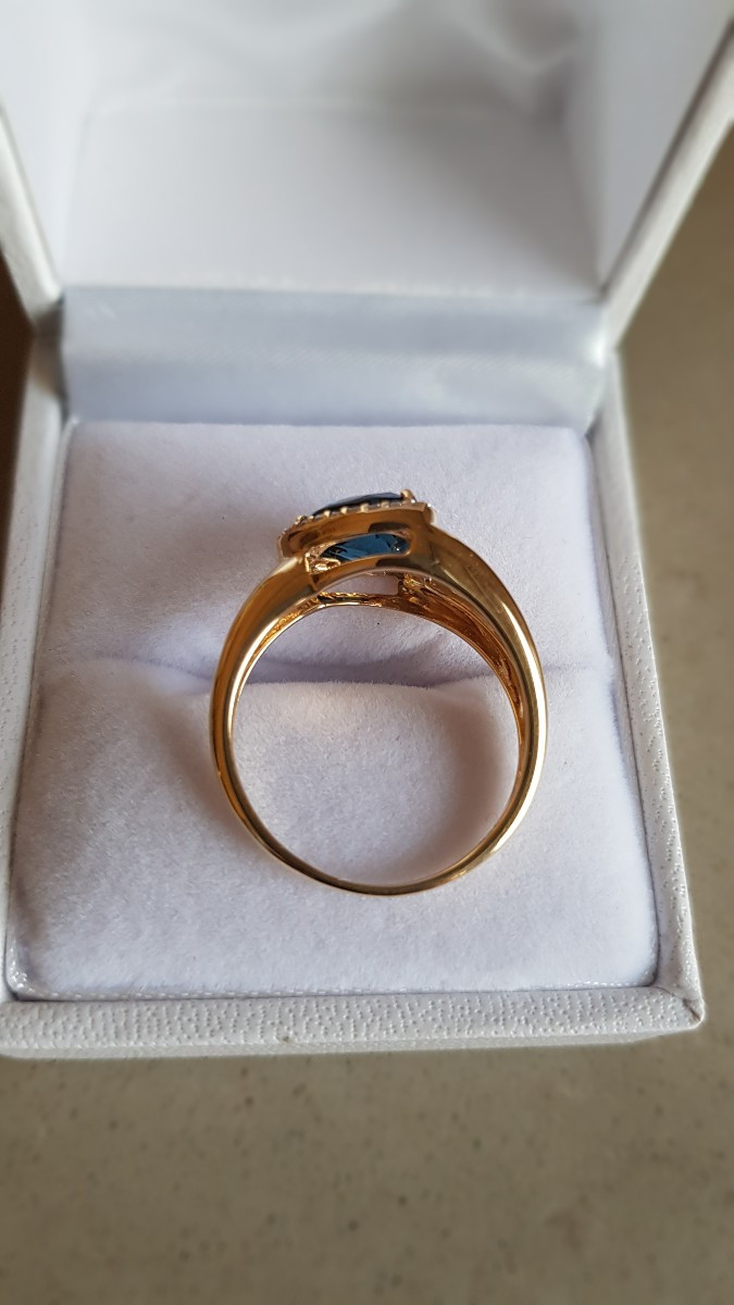 18k Ring- London Blue Topaz-photo-1