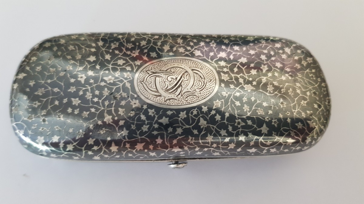 Nielloed Silver Box
