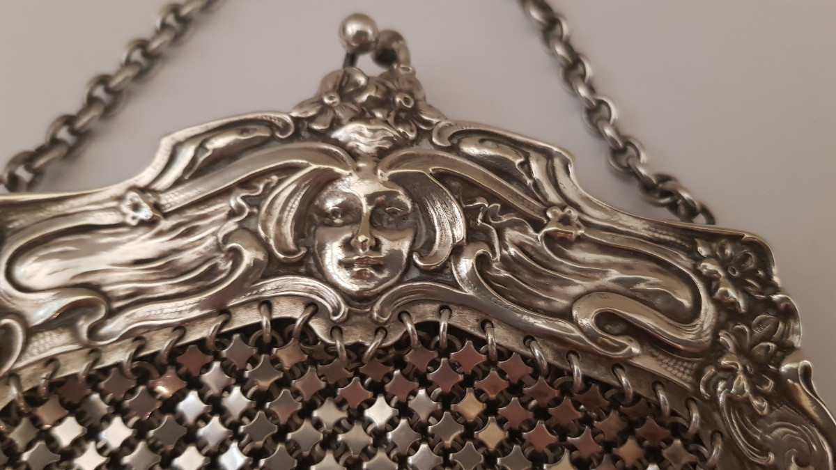 Art Nouveau Silver Bag-photo-3