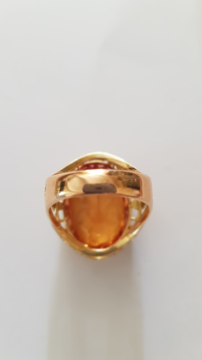 Gold-citrine Ring-photo-1
