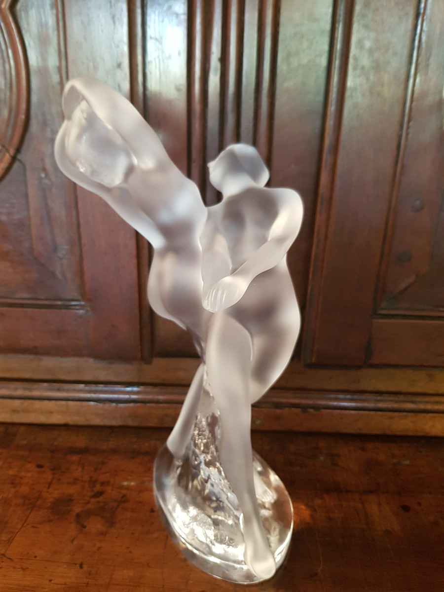 Lalique Sculpture Dancers-photo-2