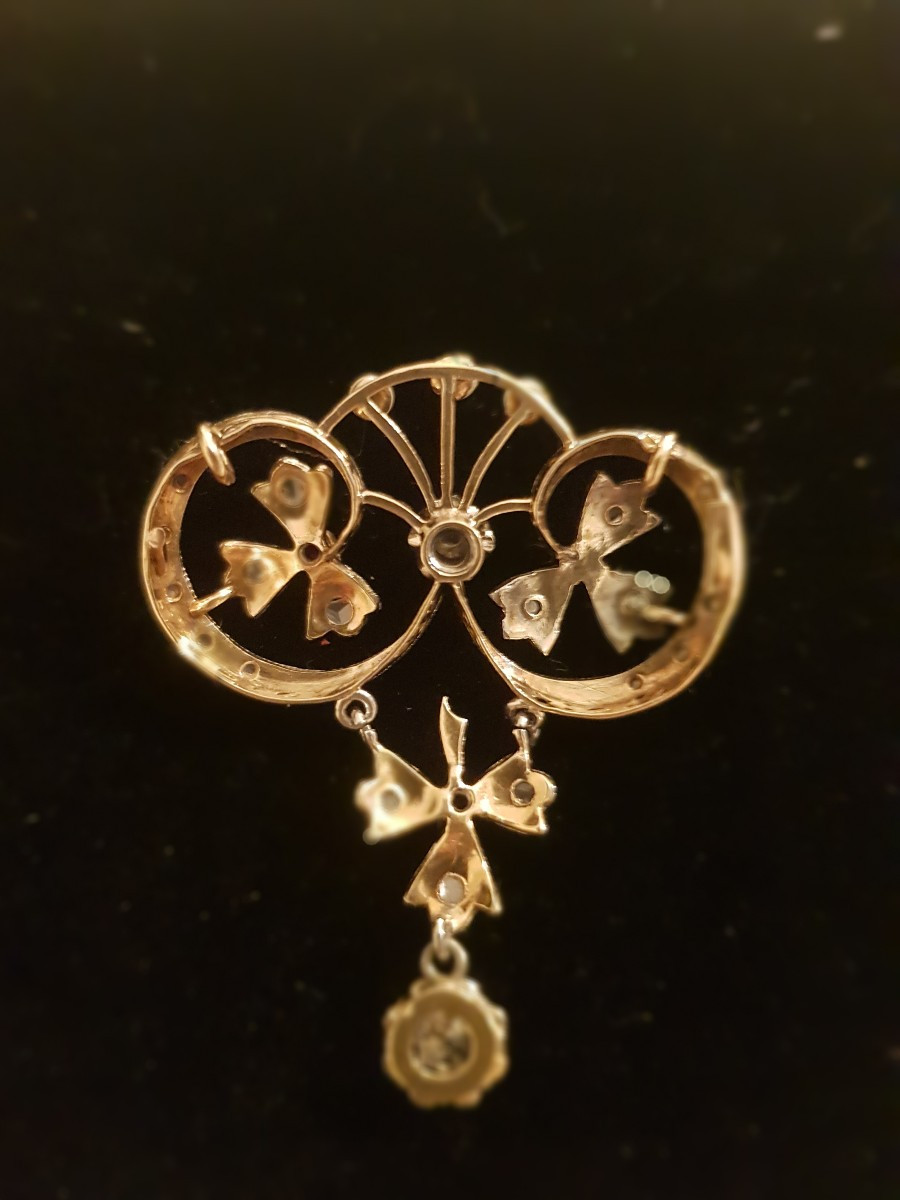 Gold, Diamond, And Ruby Pendant-photo-2