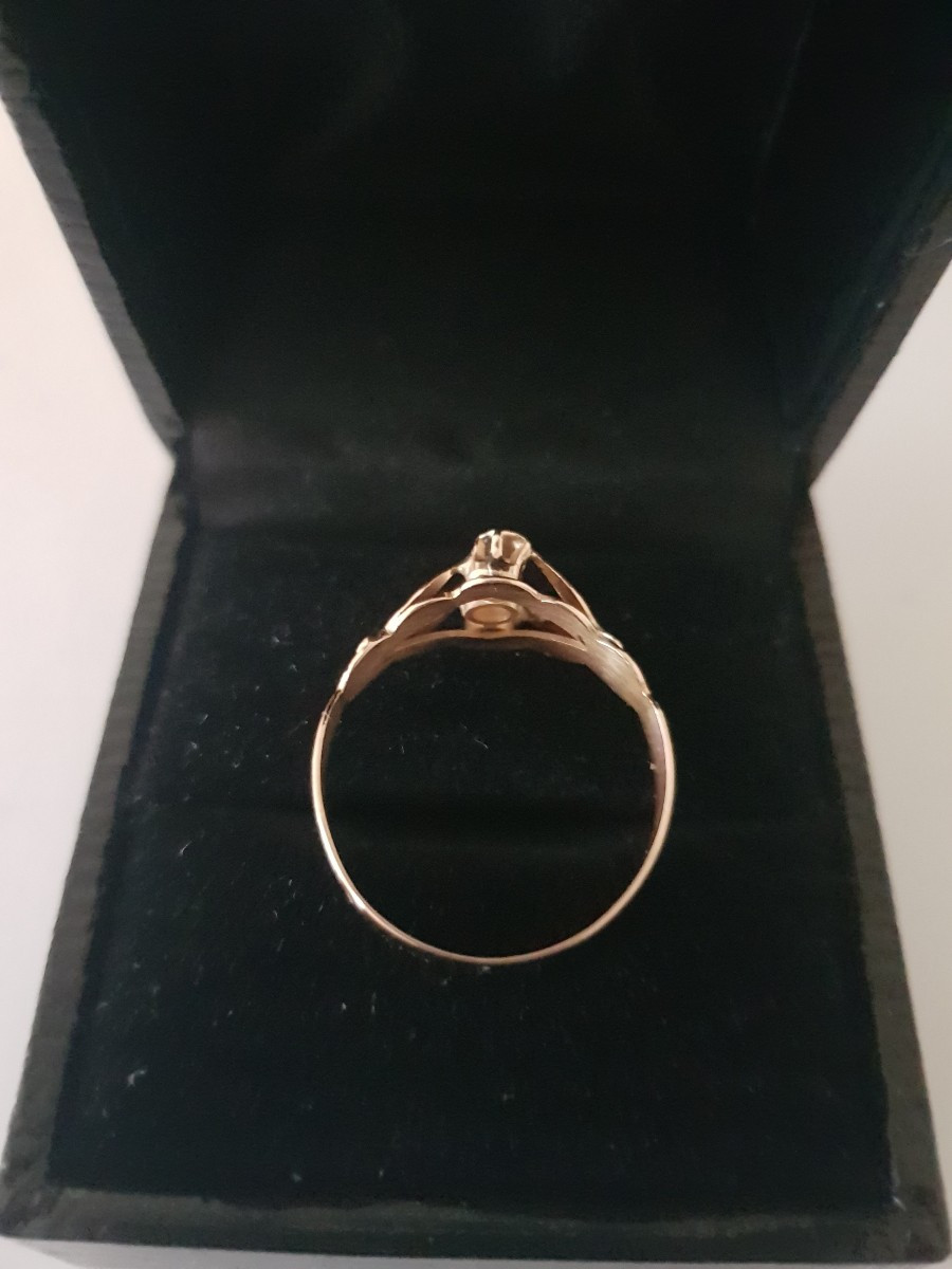 19th Century Gold And Diamond Ring-photo-4