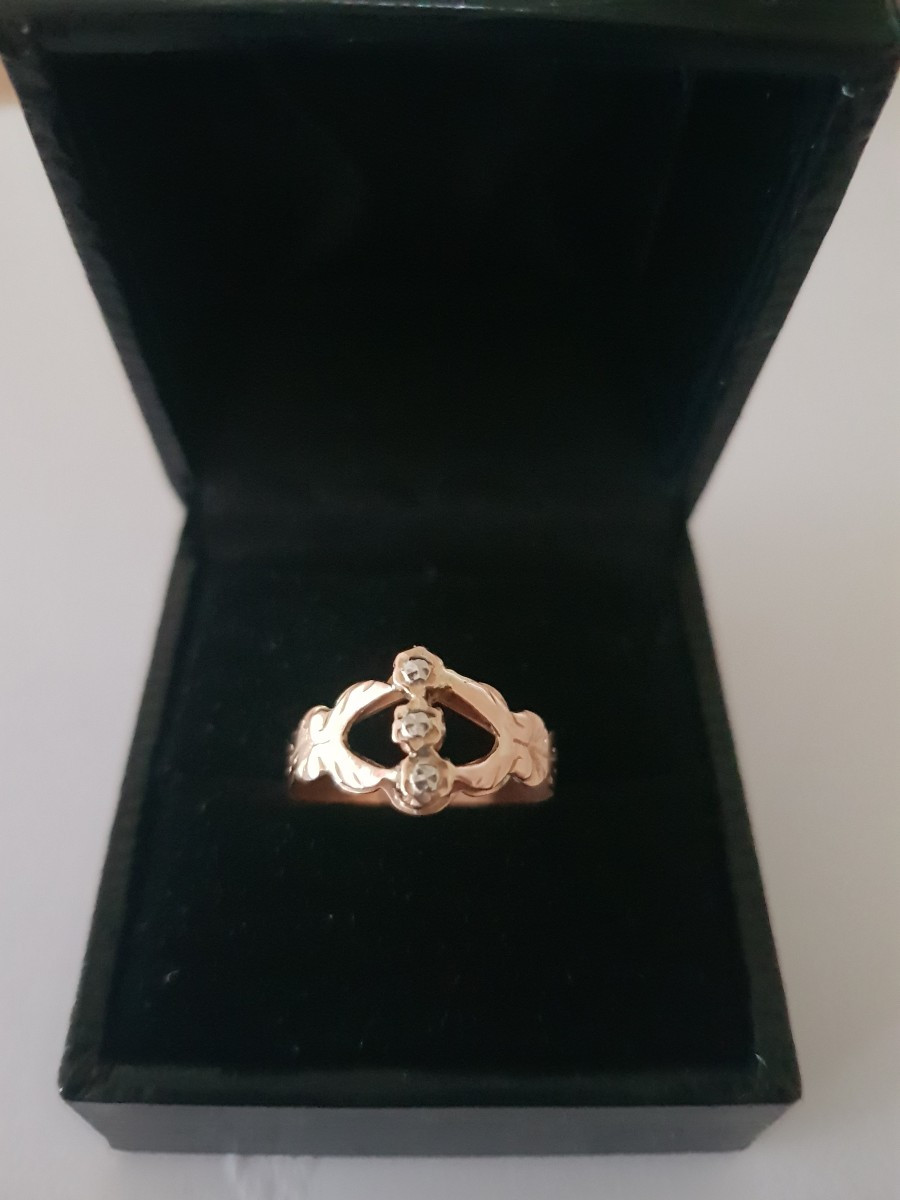 19th Century Gold And Diamond Ring-photo-1