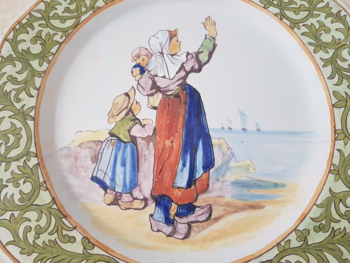 Porquier-beau Quimper Plate-photo-2