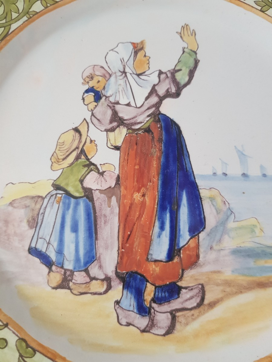 Porquier-beau Quimper Plate-photo-3