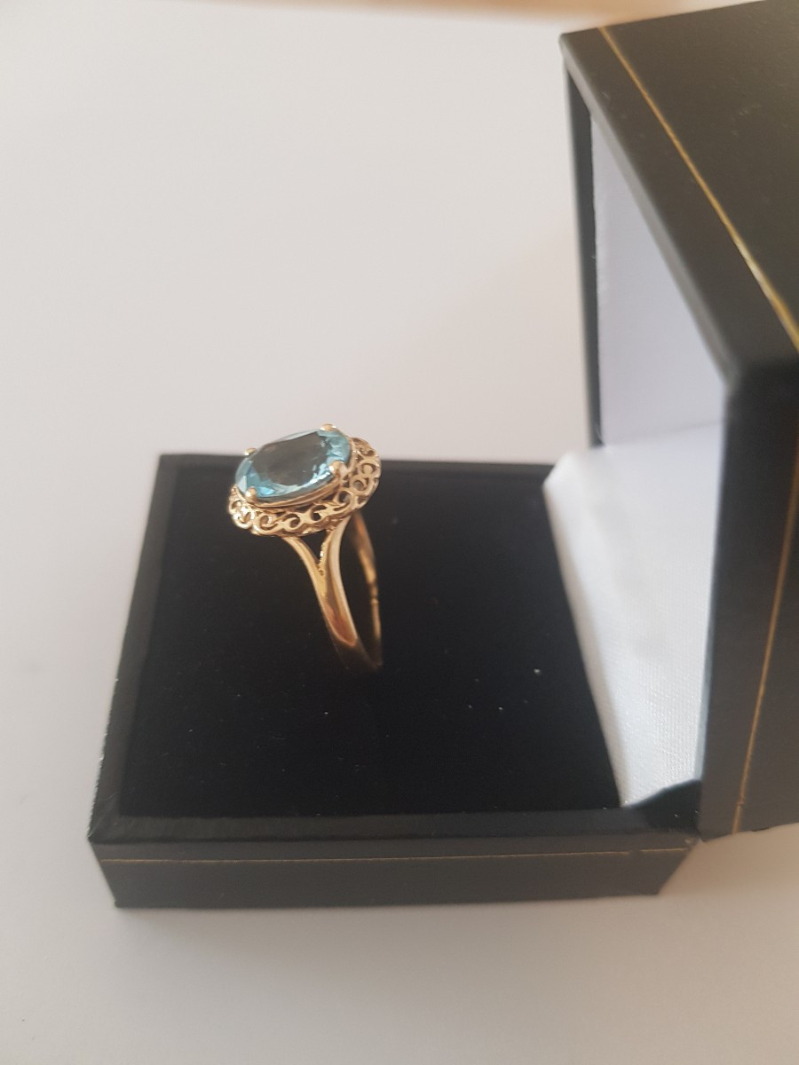 Bague or-topaze bleue-photo-2