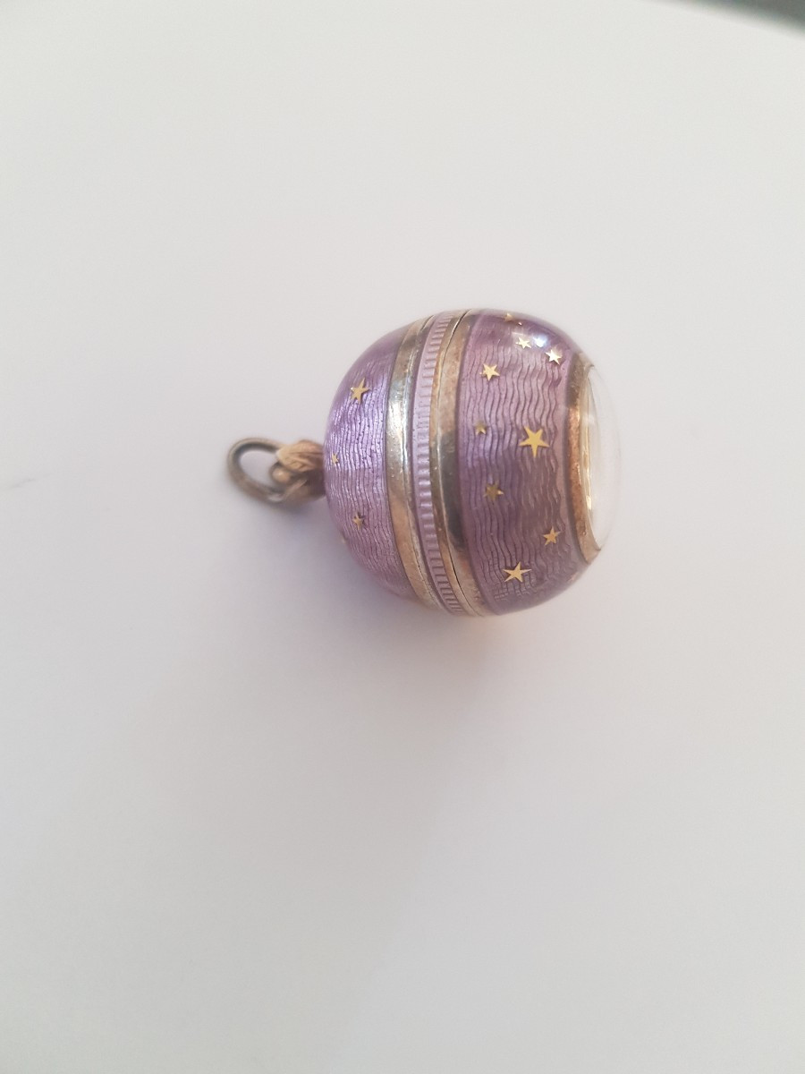 Montre-pendentif  boule suisse-photo-2