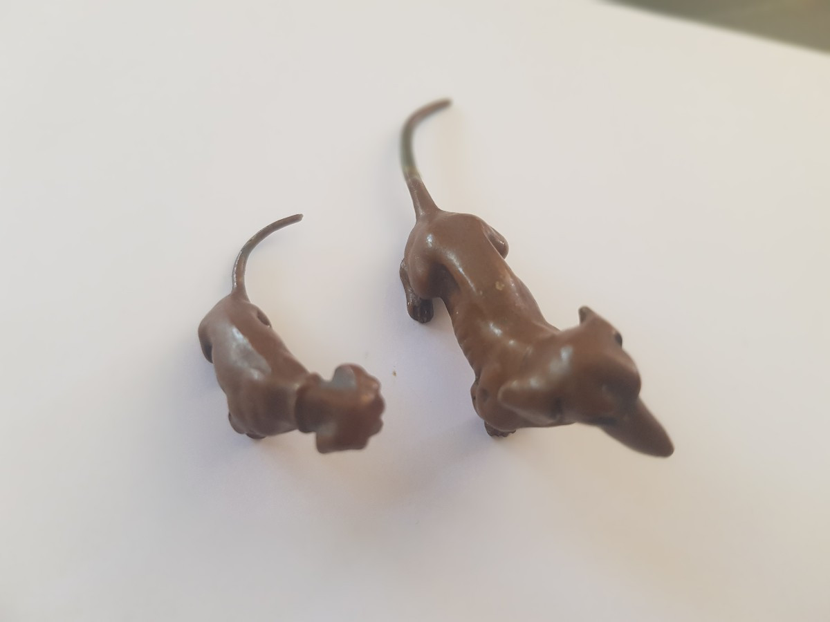 Deux bronzes de Vienne Teckels-photo-2