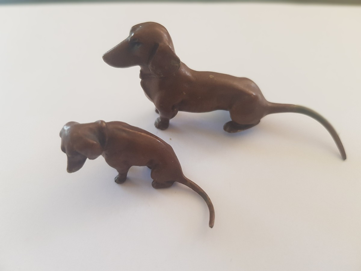 Deux bronzes de Vienne Teckels-photo-3