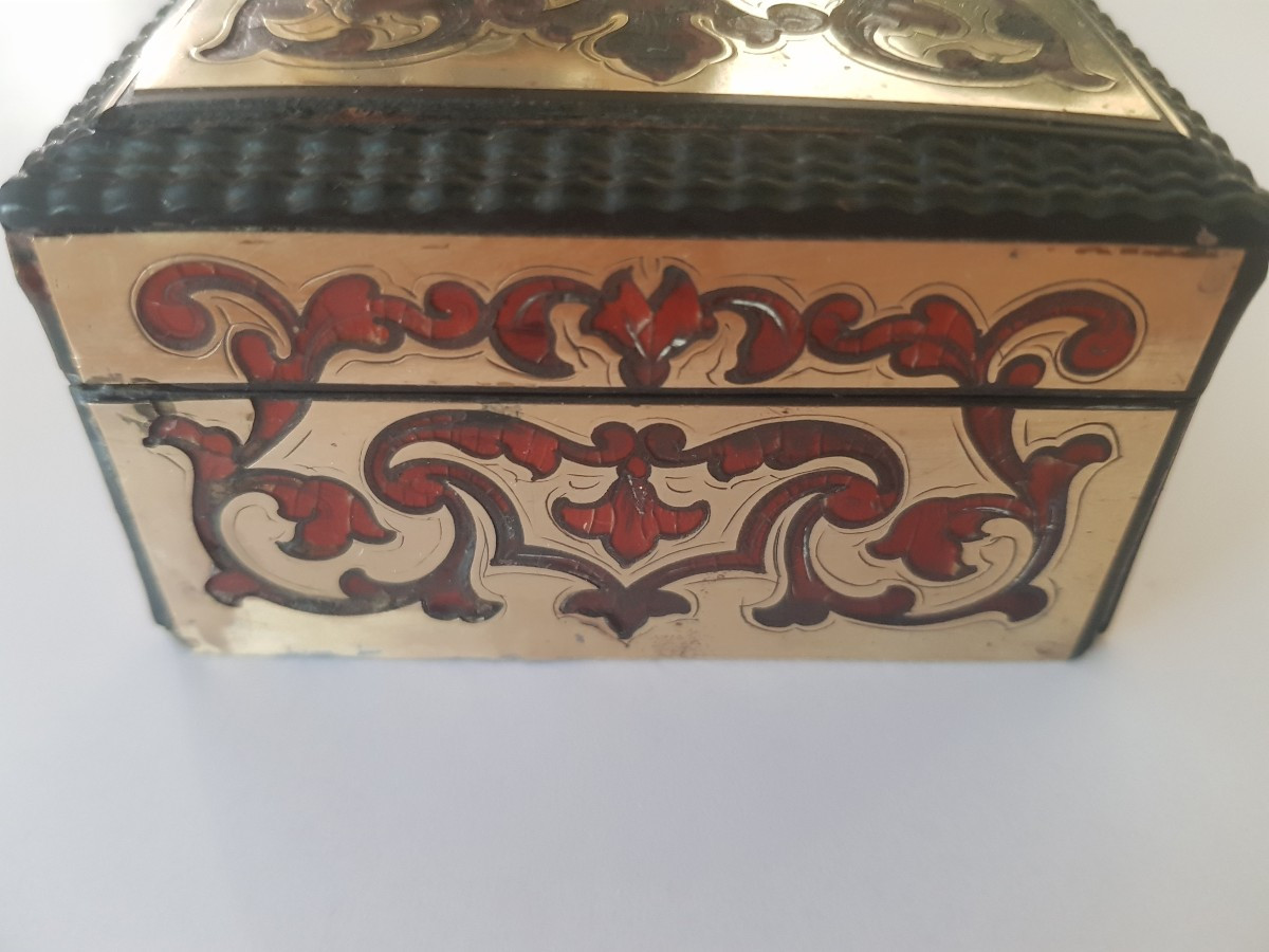 Coffret marqueterie  Boulle-photo-2