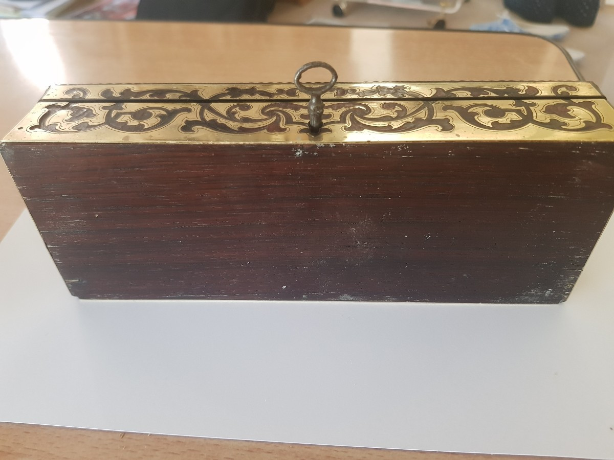 Coffret marqueterie  Boulle-photo-4