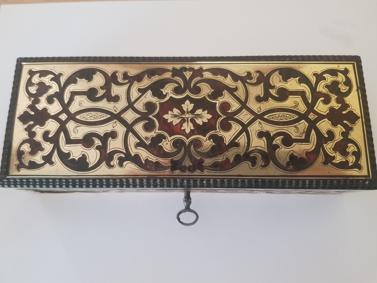 Coffret marqueterie  Boulle