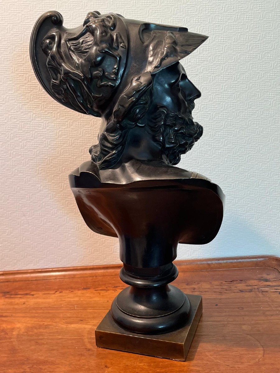 Bronze XIXème " Roi Mélénas"-photo-2