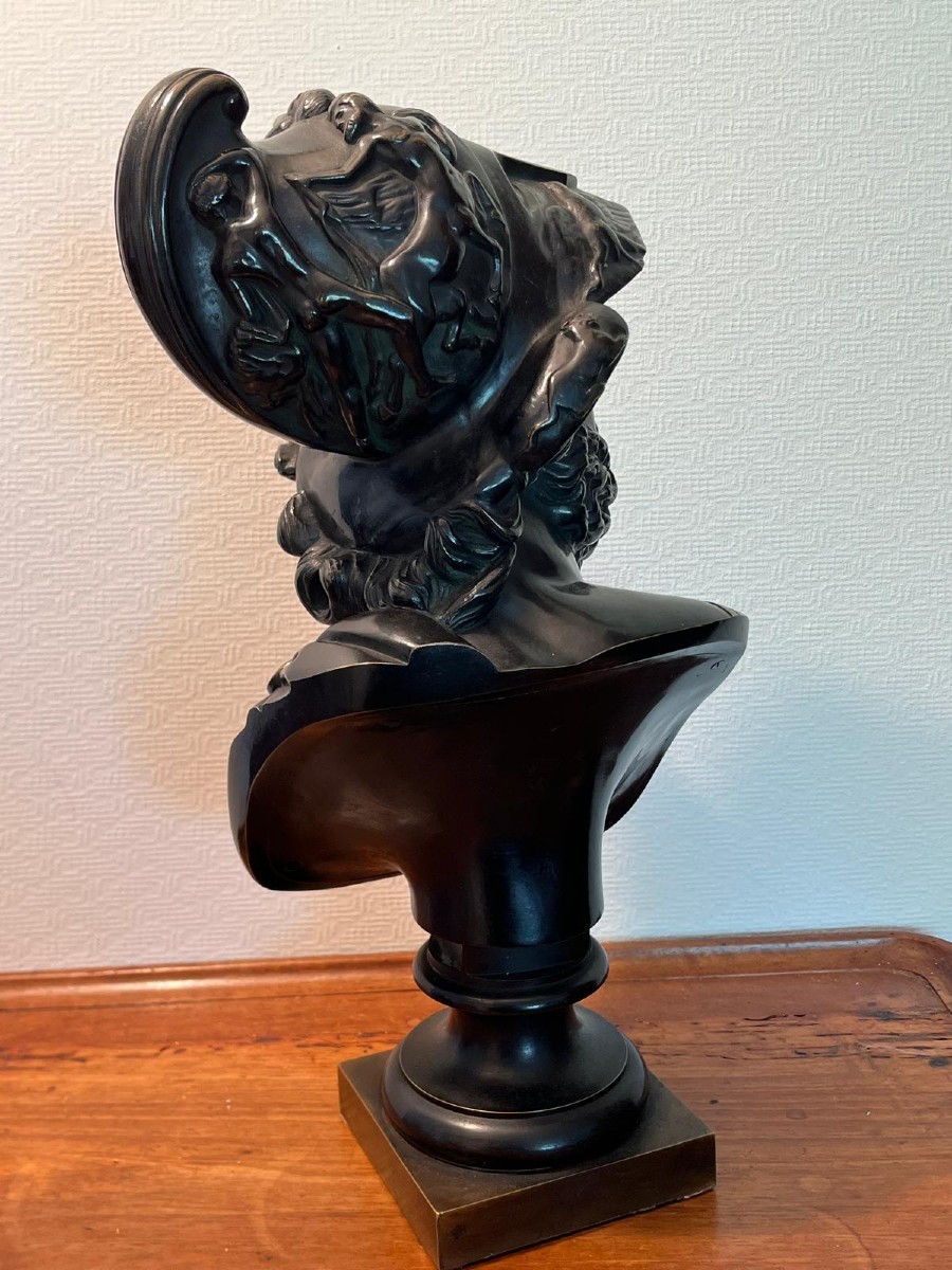 Bronze XIXème " Roi Mélénas"-photo-3