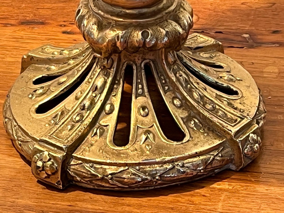 Xlxth Century Bronze Vase-photo-4