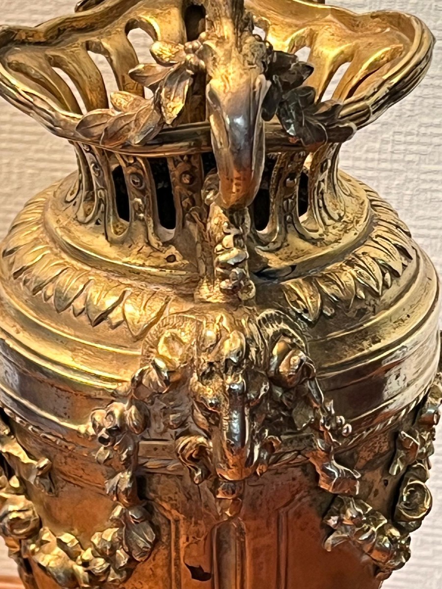 Xlxth Century Bronze Vase-photo-2