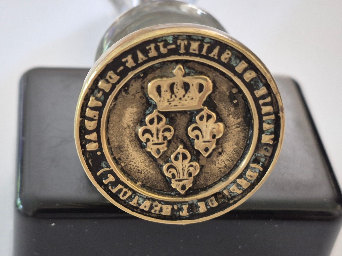 Fleurs De Lys Crystal-brass Seal-photo-2