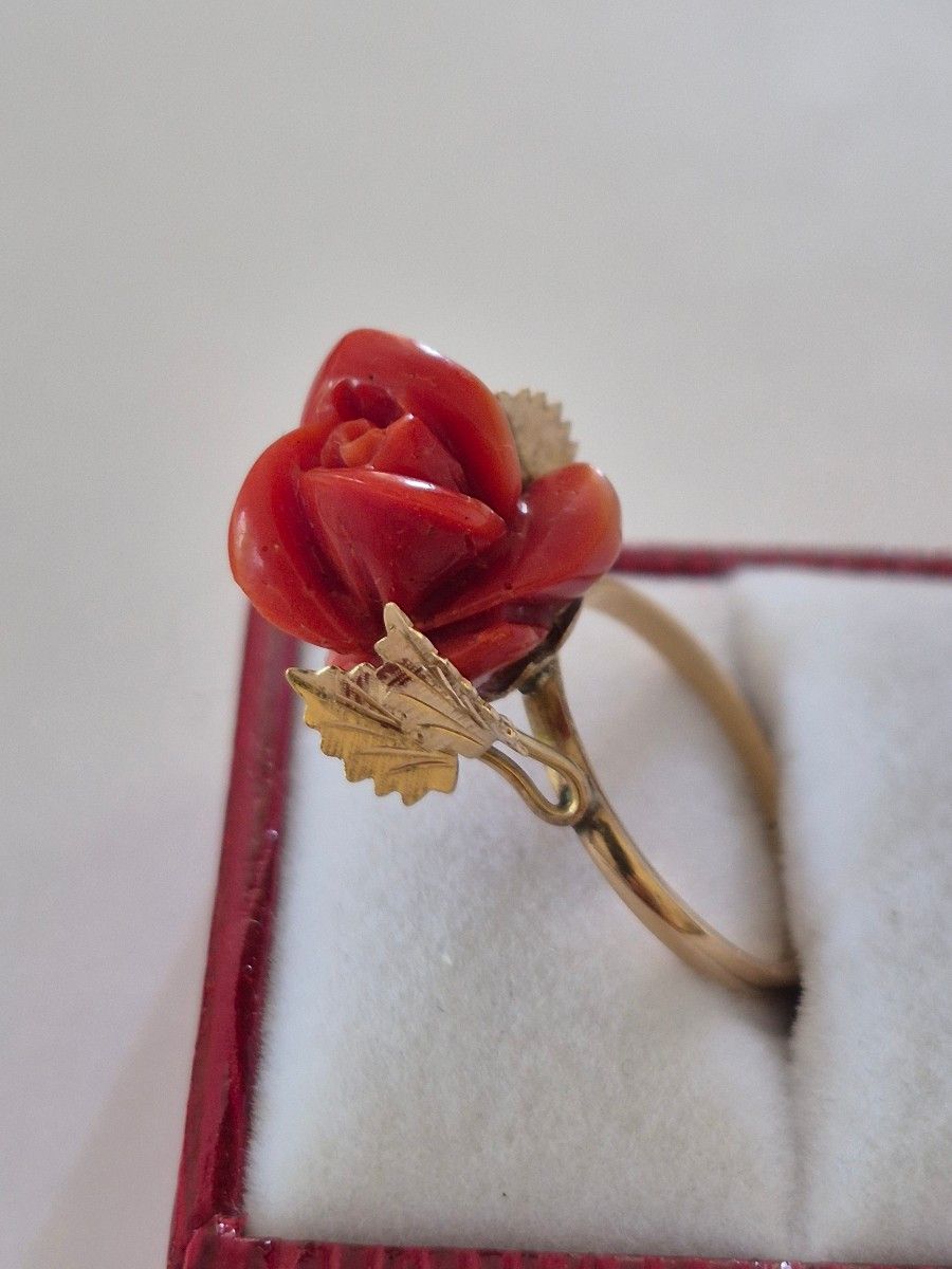 Gold-coral Ring-photo-2