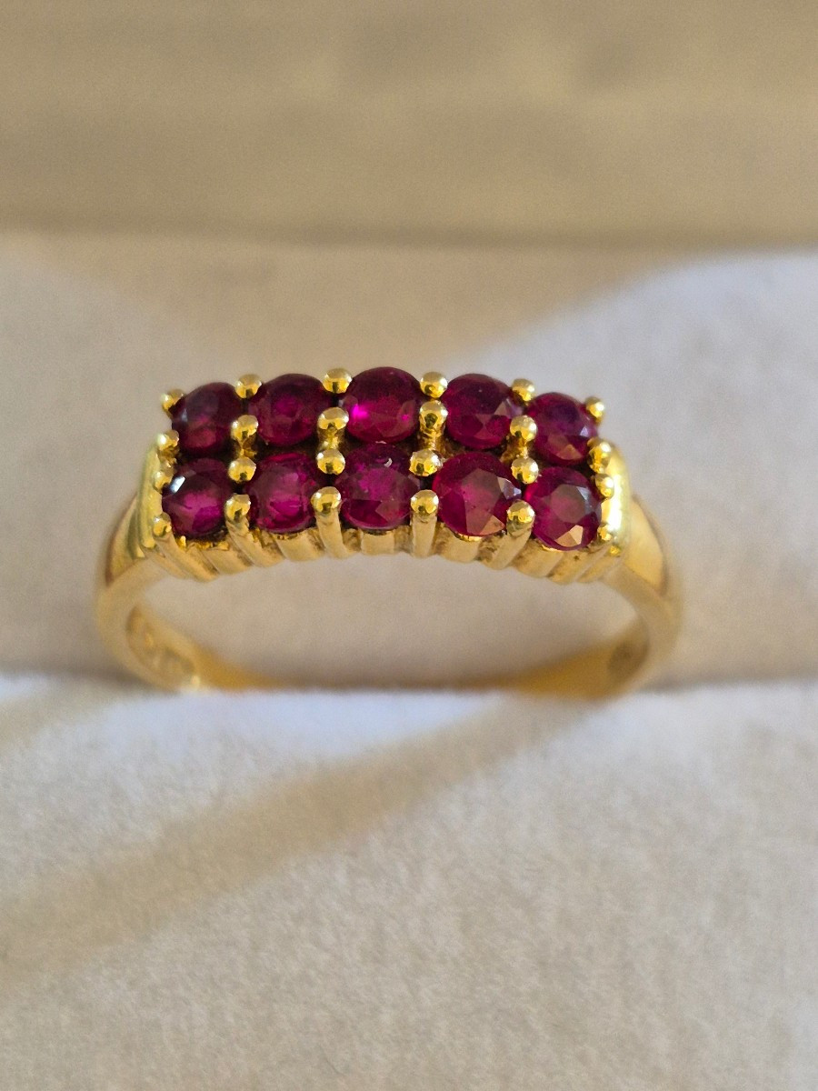 Bague or- rubis