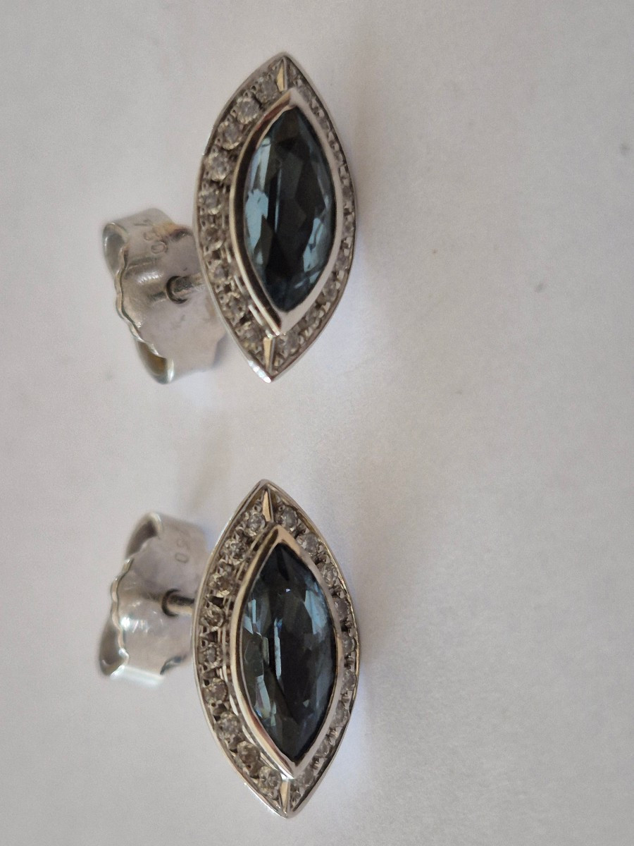 Boucles d'oreilles or- aigue-marine-photo-2