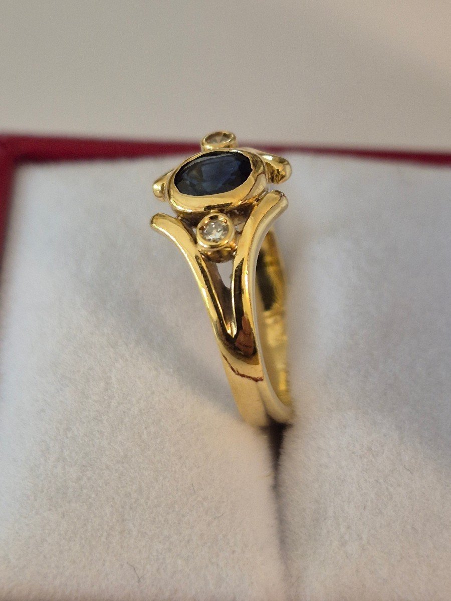 Bague or-saphir-diamants-photo-2