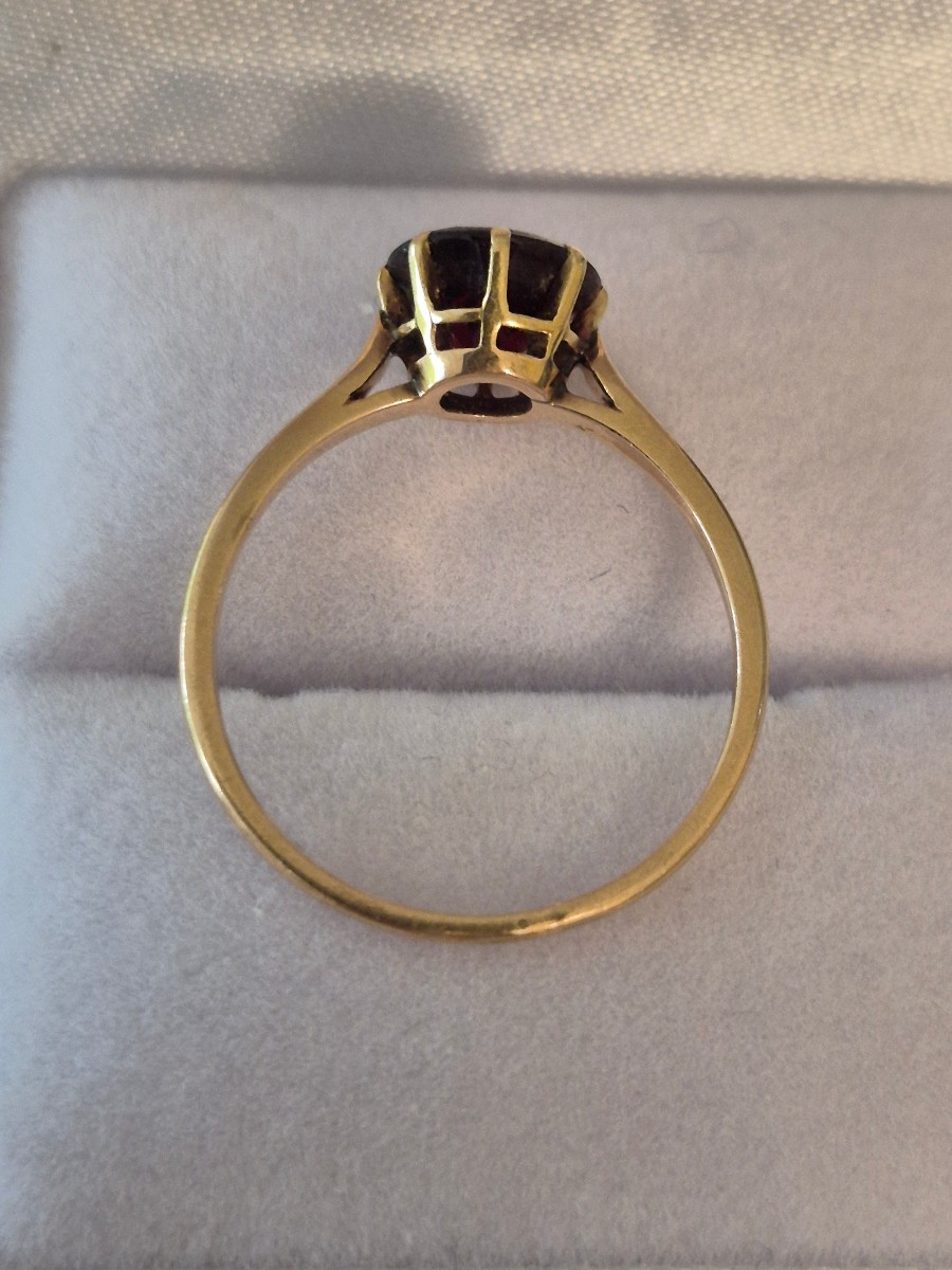 Gold-garnet Ring-photo-1