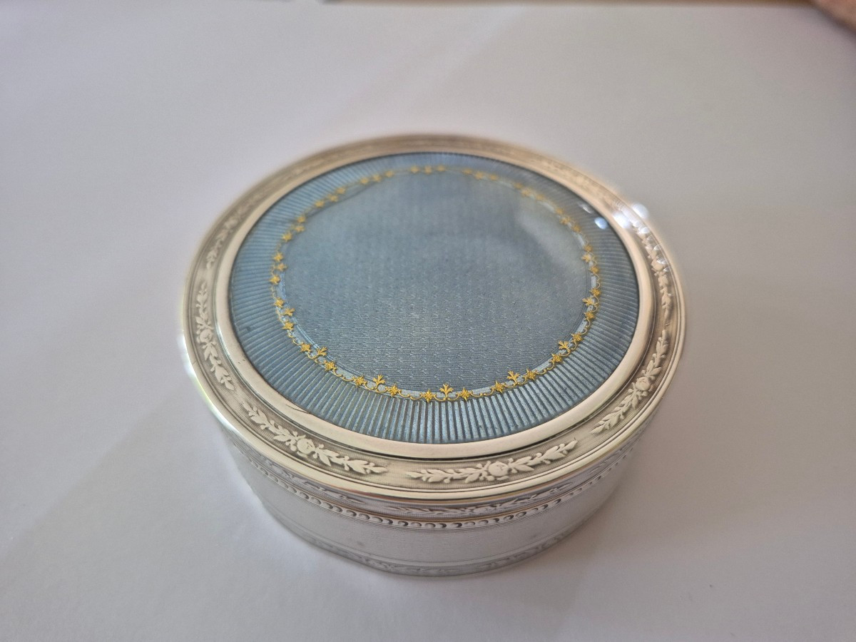 Enameled Silver Box
