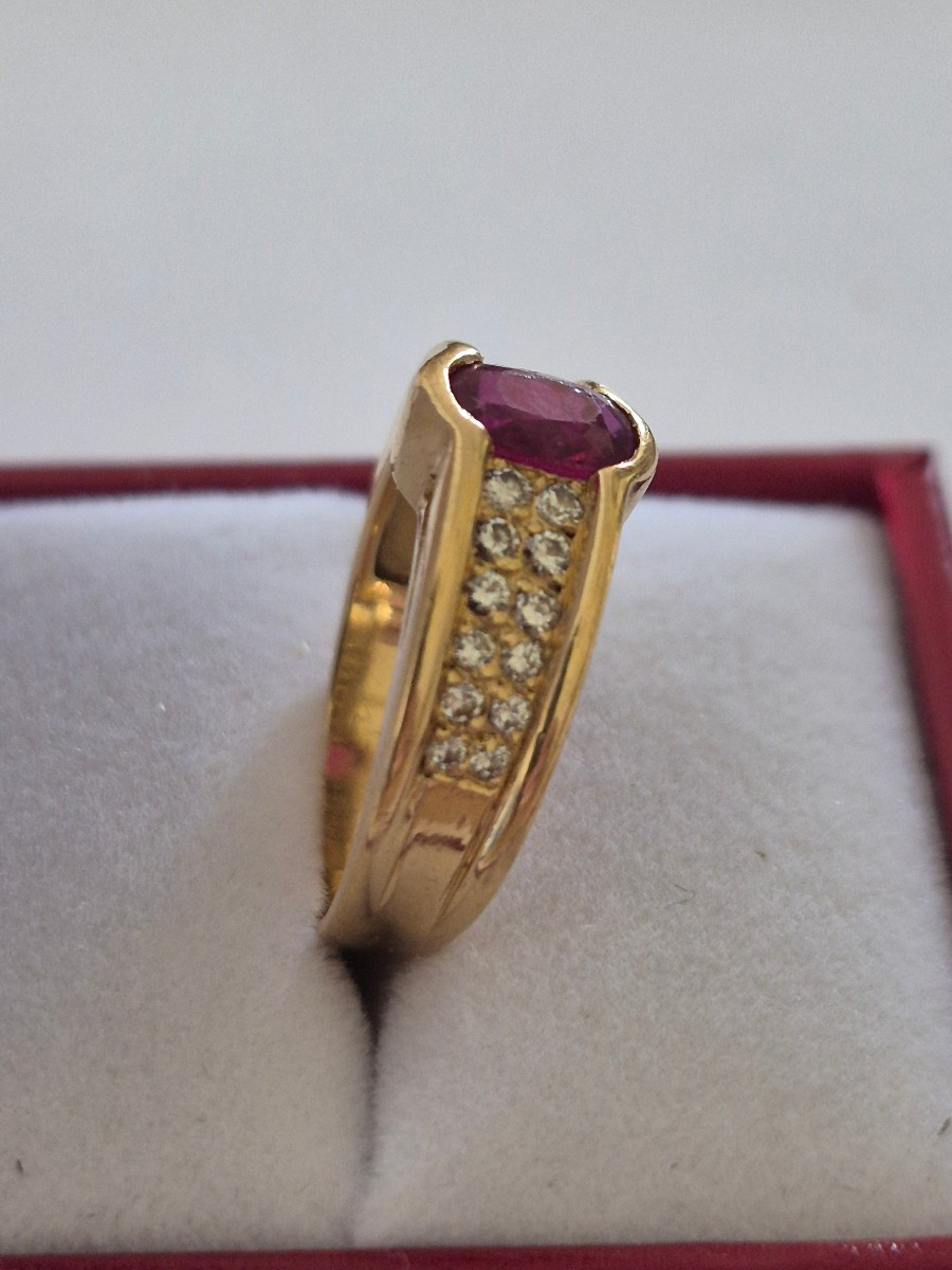 Bague or- rubis- diamants-photo-2