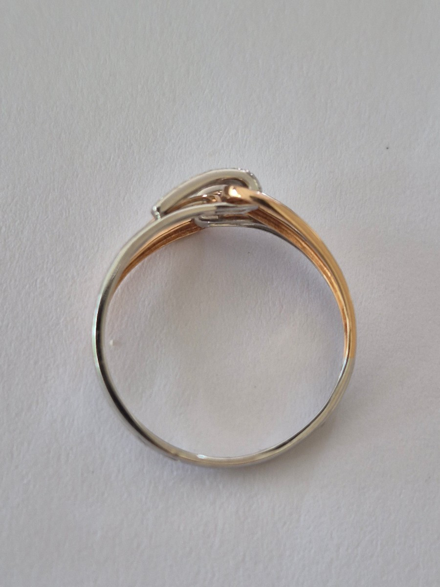 Modernist Gold-diamond Ring-photo-4