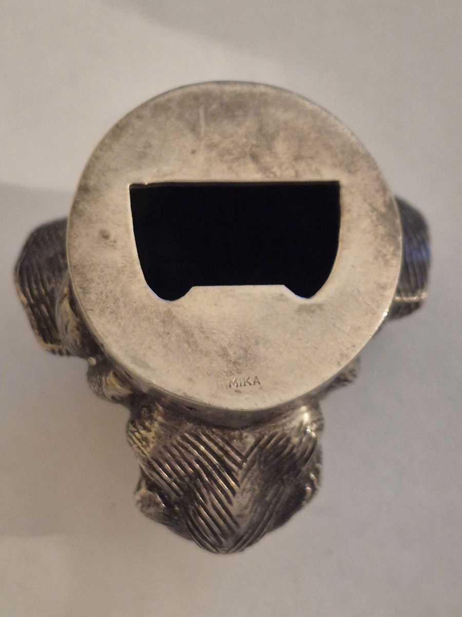 Tête de chien bronze-photo-1