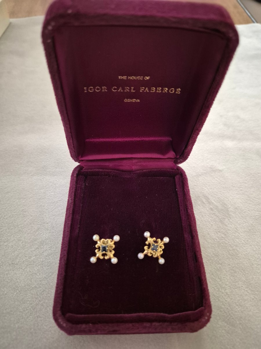 Boucles d' oreilles Igor Carl Fabergé-photo-2