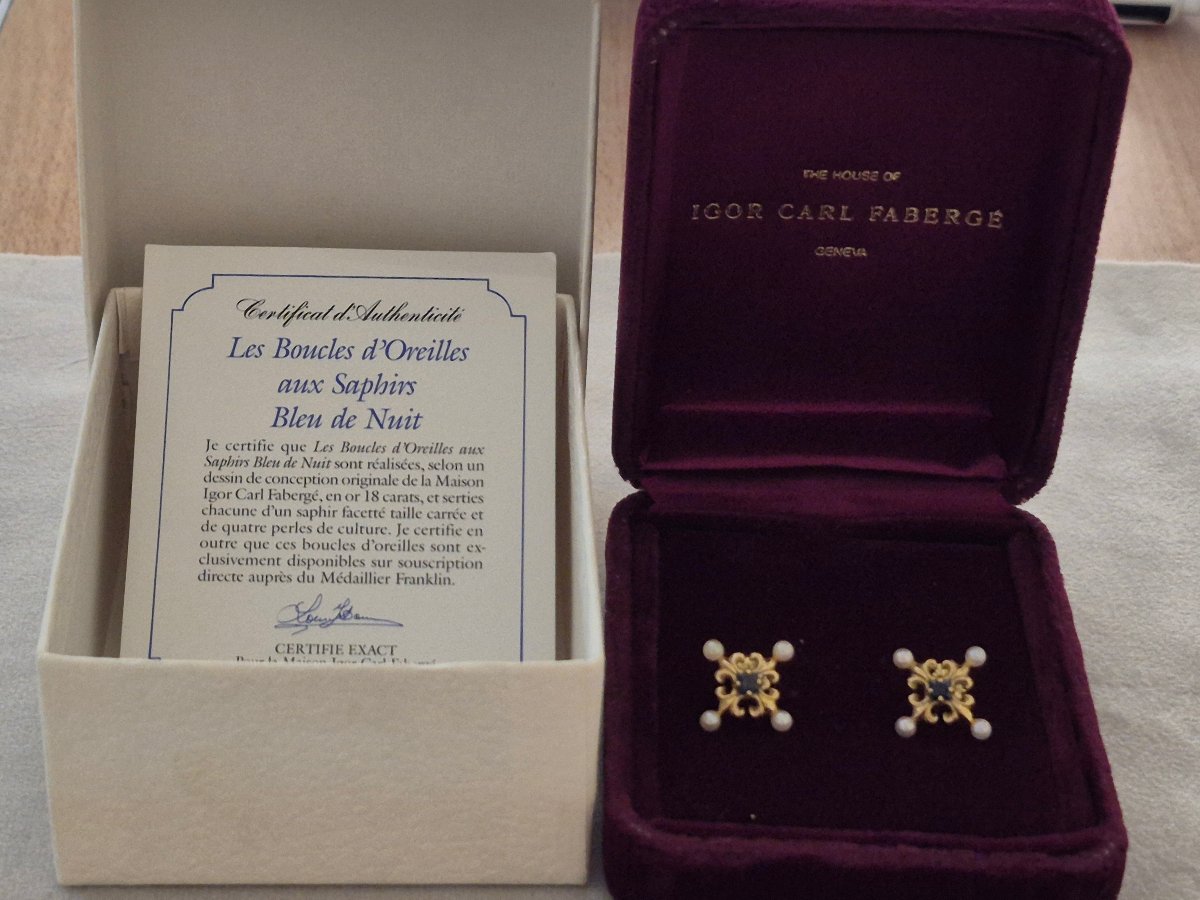 Boucles d' oreilles Igor Carl Fabergé-photo-4