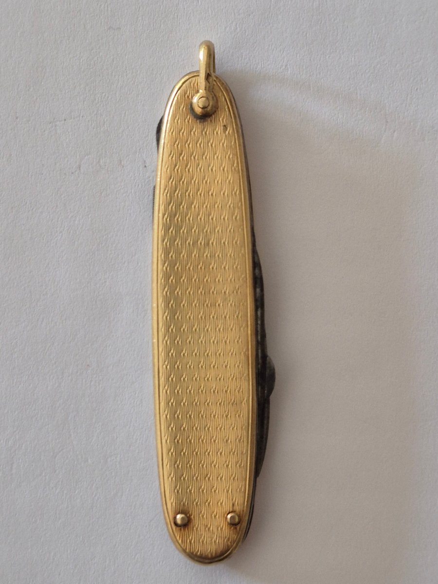 18k Gold Pocket Knife, 19th Century
