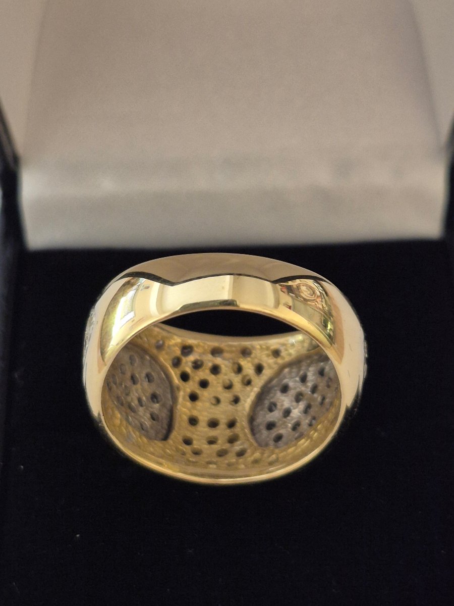 Two-tone Gold And Diamond Ring-photo-1