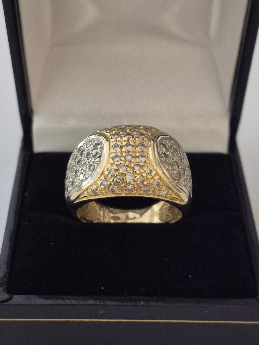 Two-tone Gold And Diamond Ring