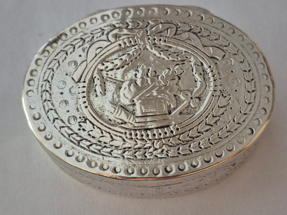 Silver Oval Box