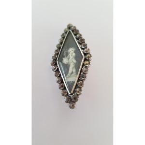 Silver-miniature Brooch 19th