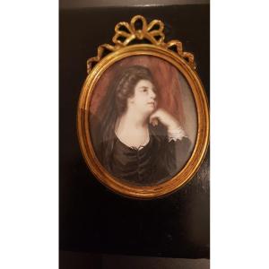 Miniature: 18th Century English School: Maria Walpole