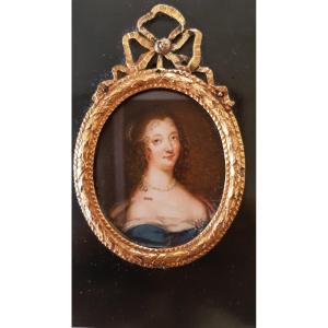 Portrait Miniature:  Ninon De Lenclos