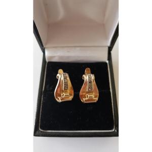 Gold-diamond Earrings