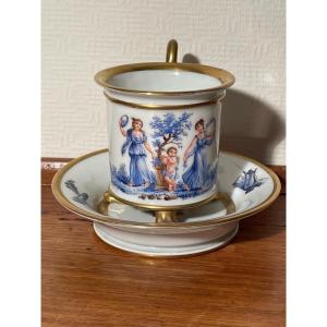 Proantic: Pot De Chambre En Porcelaine XIXe.