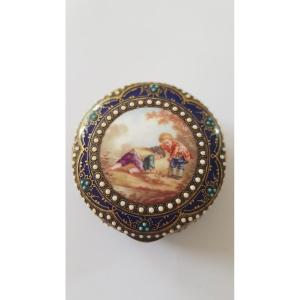 19th Century Bressan Enamel Box