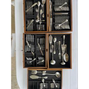 Ménagère argent massif  Tétard frères 185 pièces