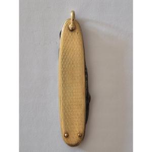 18k Gold Pocket Knife, 19th Century