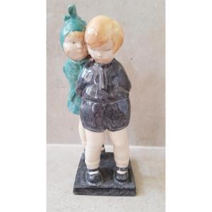 Art Deco Children Sculpture