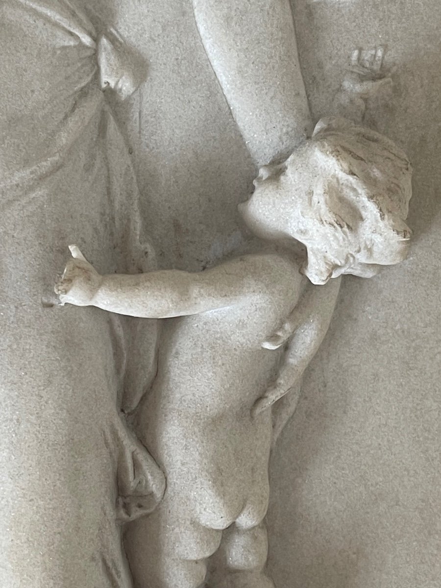 2 Reliefs D’après François Duquesnoy Aphrodite Cadre Doré-photo-3
