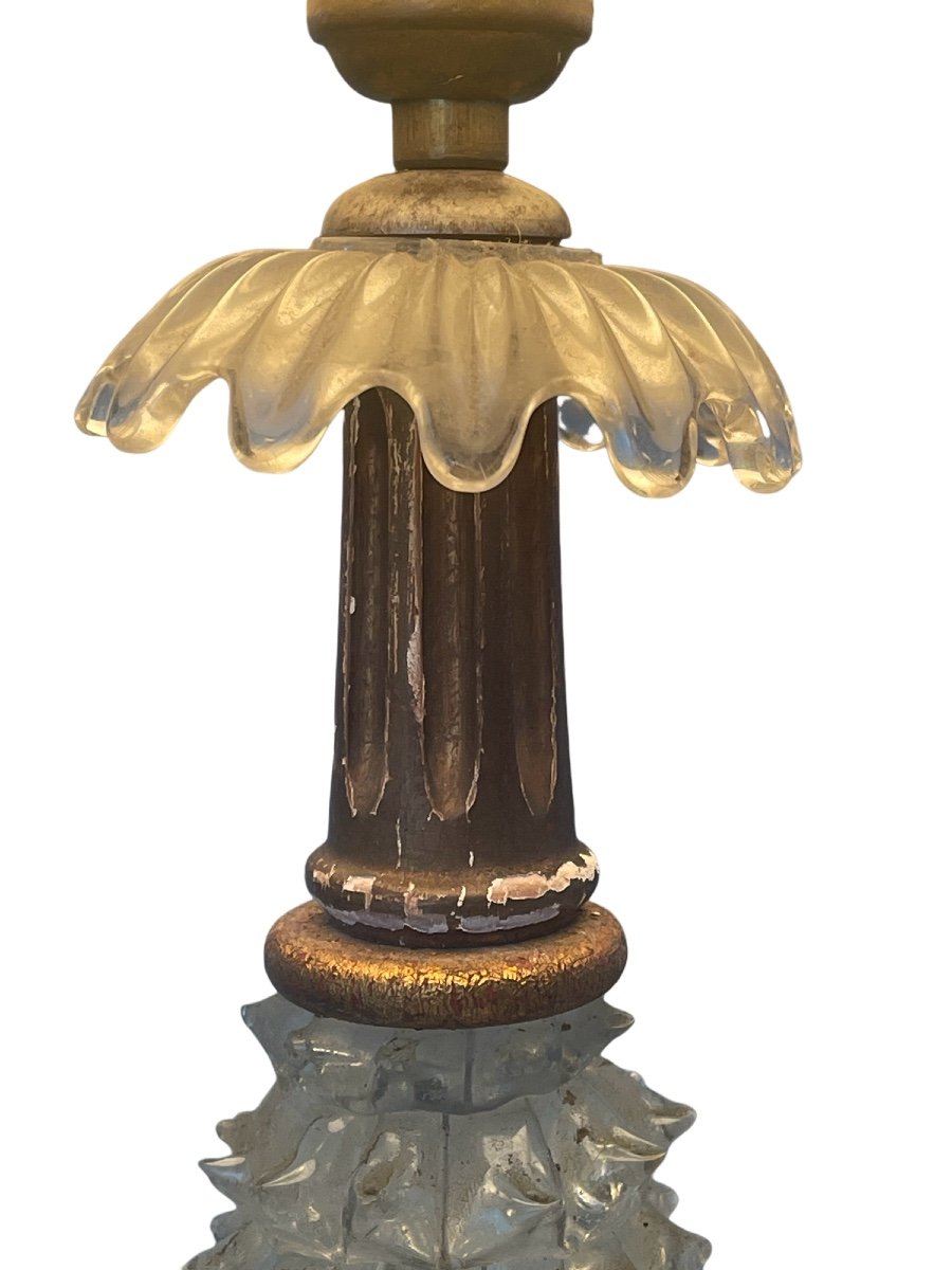 Lampe De Chevet Murano Ananas  vintage -photo-3