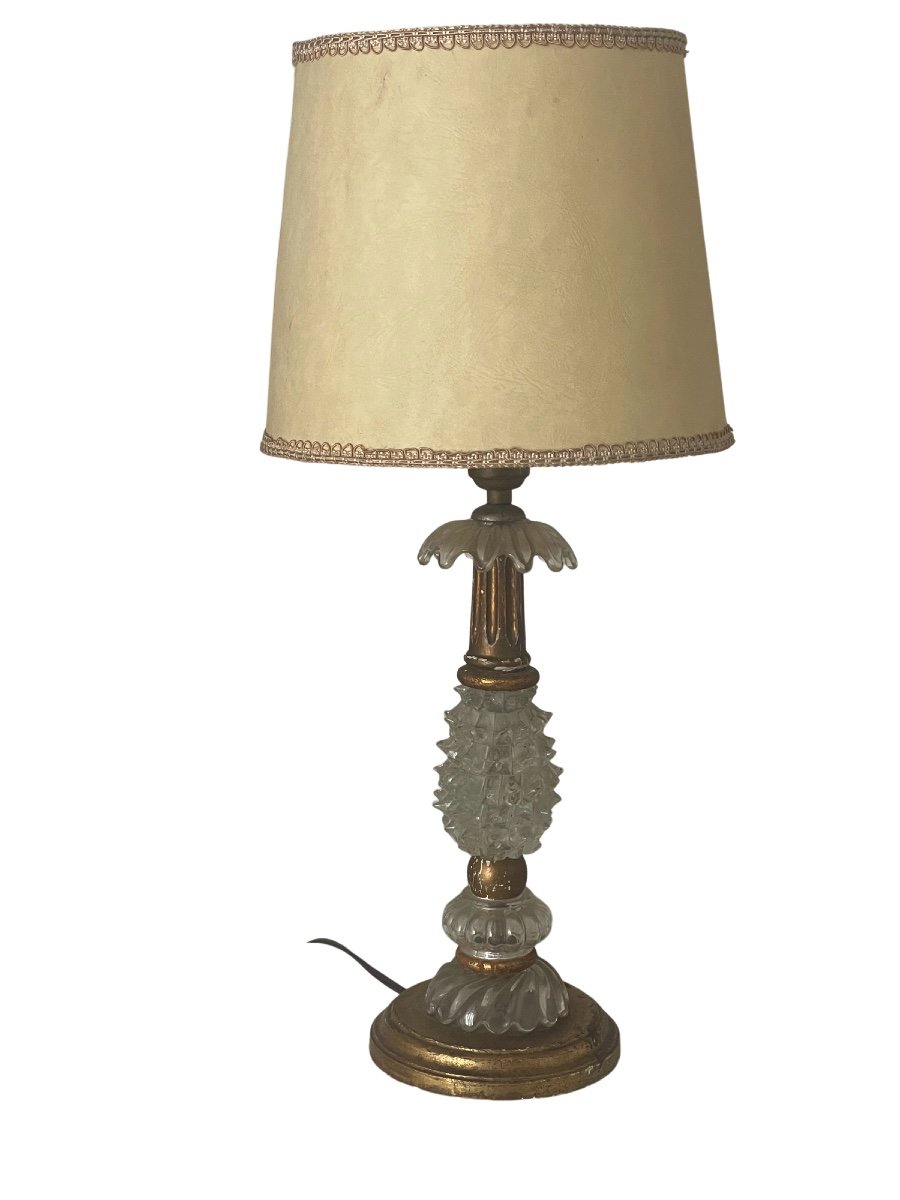 Lampe De Chevet Murano Ananas  vintage -photo-1