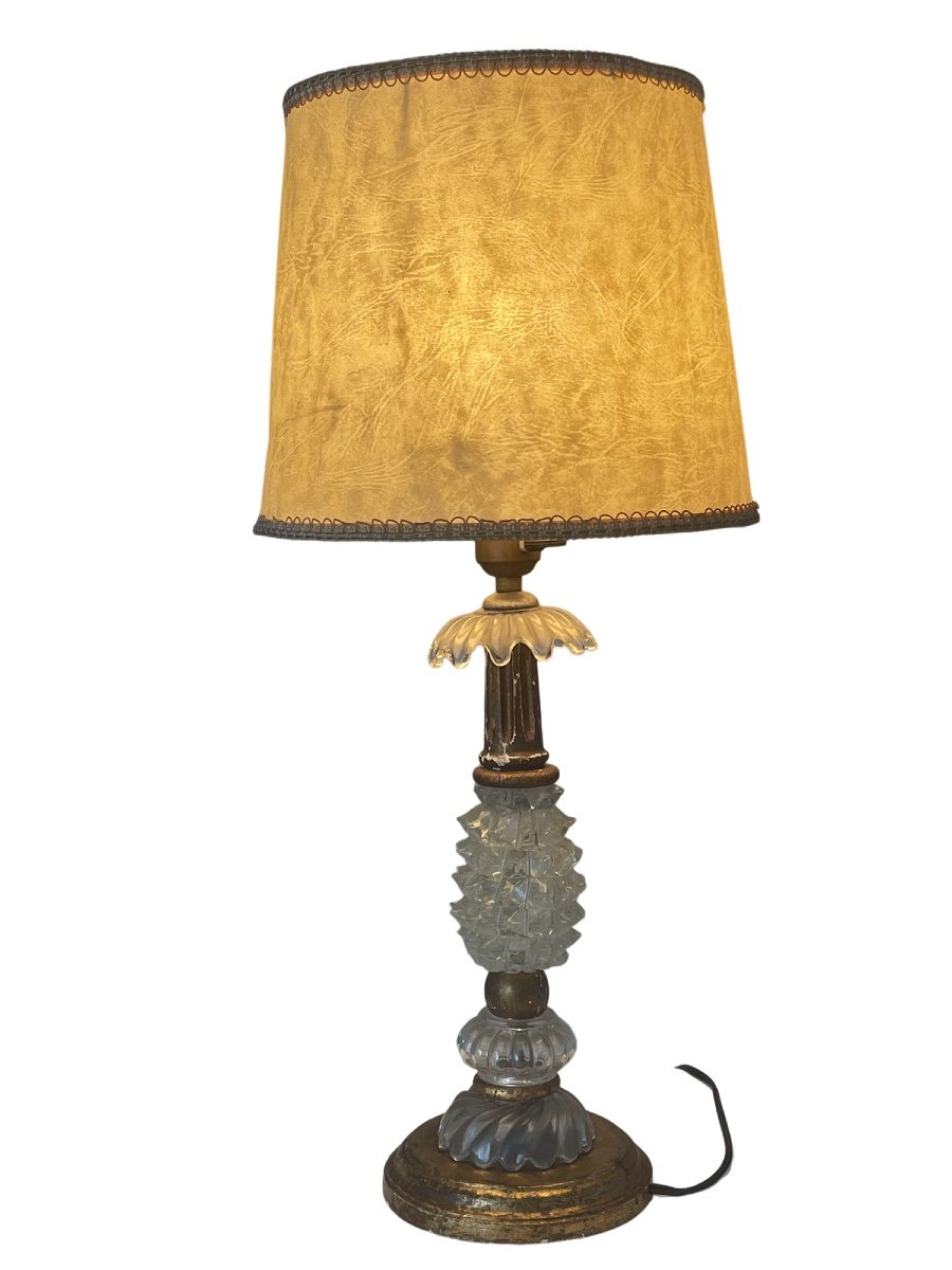 Lampe De Chevet Murano Ananas  vintage 